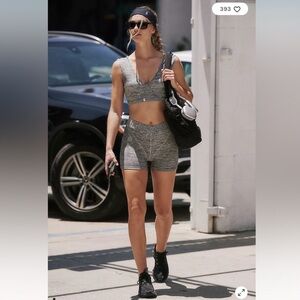 Free People Movement Arrondi Set in Gray/Black Women’s Size XS/S